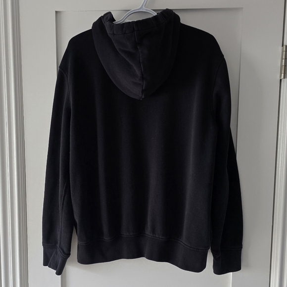 Gap Vintage Soft Full Zip Black Hoodie Large Mens - Picture 3 of 5